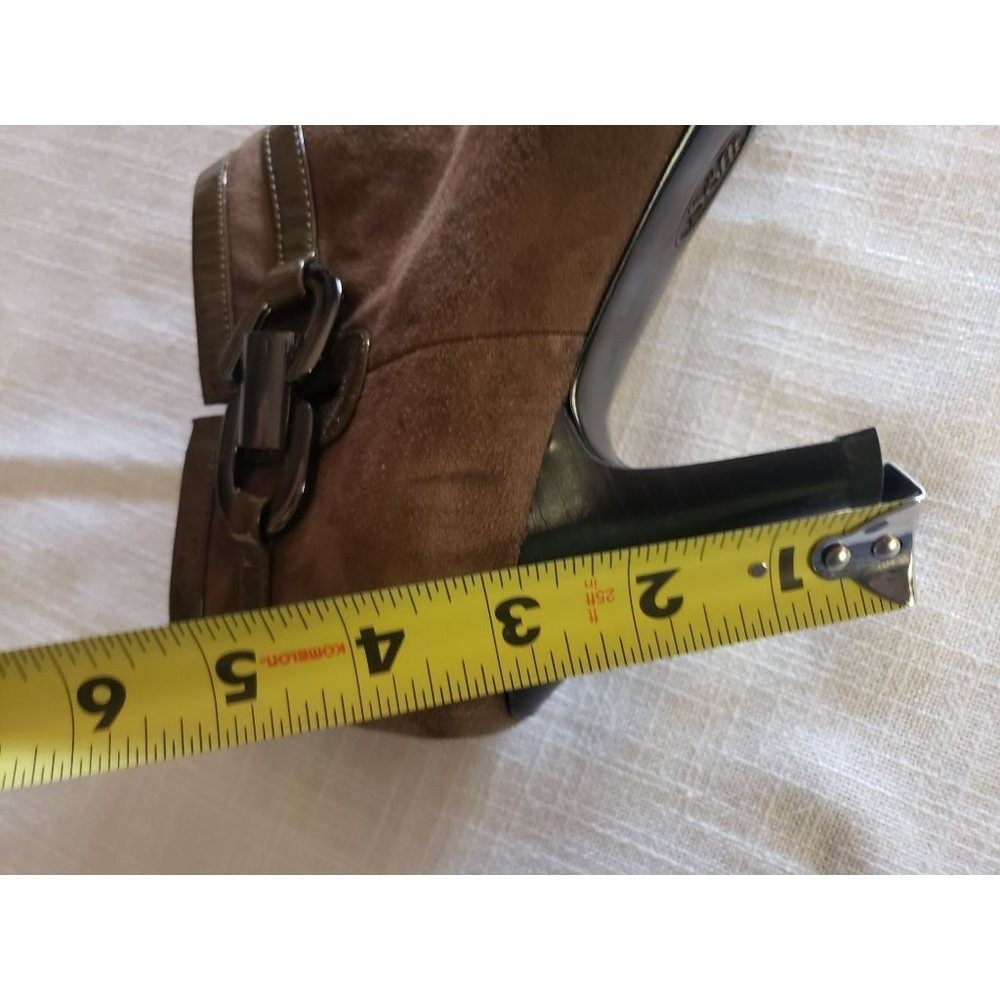 SOFFT BELVEDERE SUEDE BOOTIES SIZE  10M MEDIUM BROWN ANKLE ZIP COMFORT EXTRA SPA - Picture 9 of 10